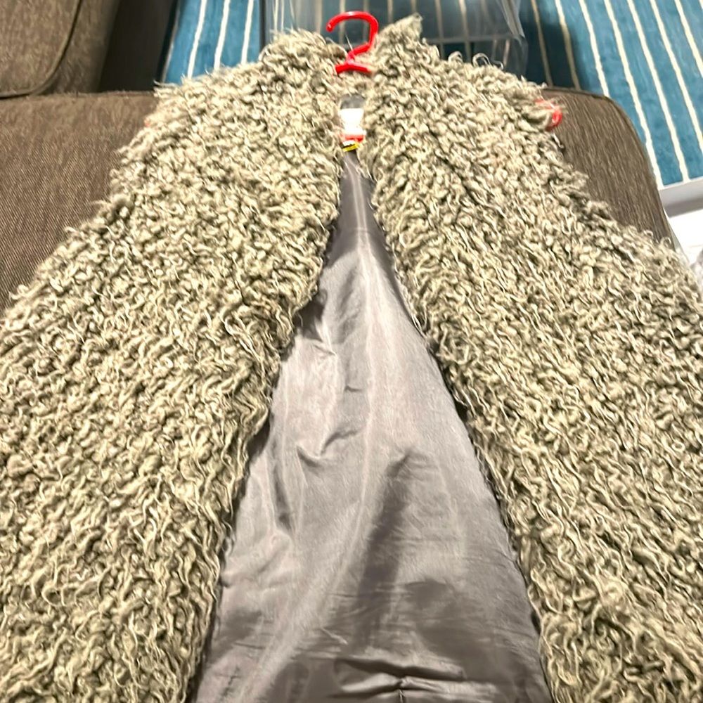 BCBG faux fur gray vest! Super cute for going out, concerts and fun!